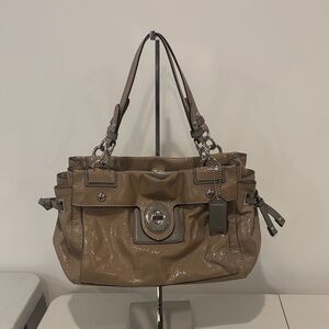 Coach Chelsea Peyton Patent Leather Shoulder Bag